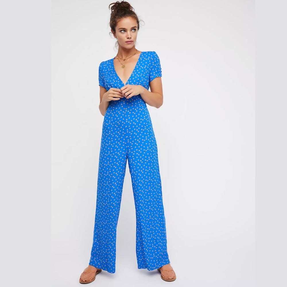 FREE PEOPLE | Blue Mia Jumpsuit | 4